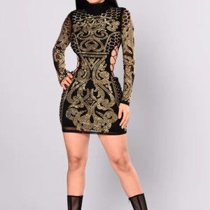 Dynasty Studded Dress - Black